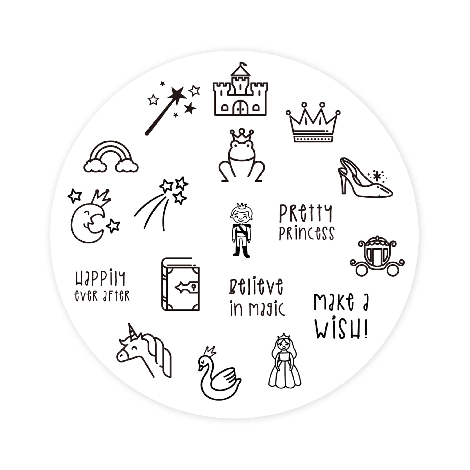 Princess Jar of Wood Stamps by Recollections™